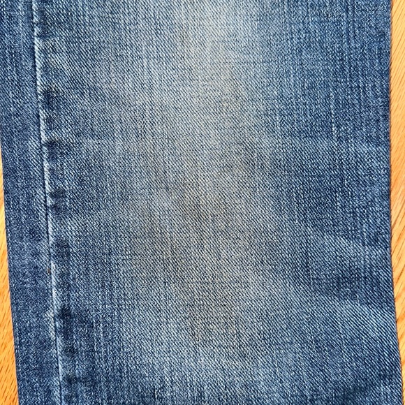 POLO Ralph Lauren designer-distressed blue jeans boys straight leg slim size 10 - Picture 8 of 16